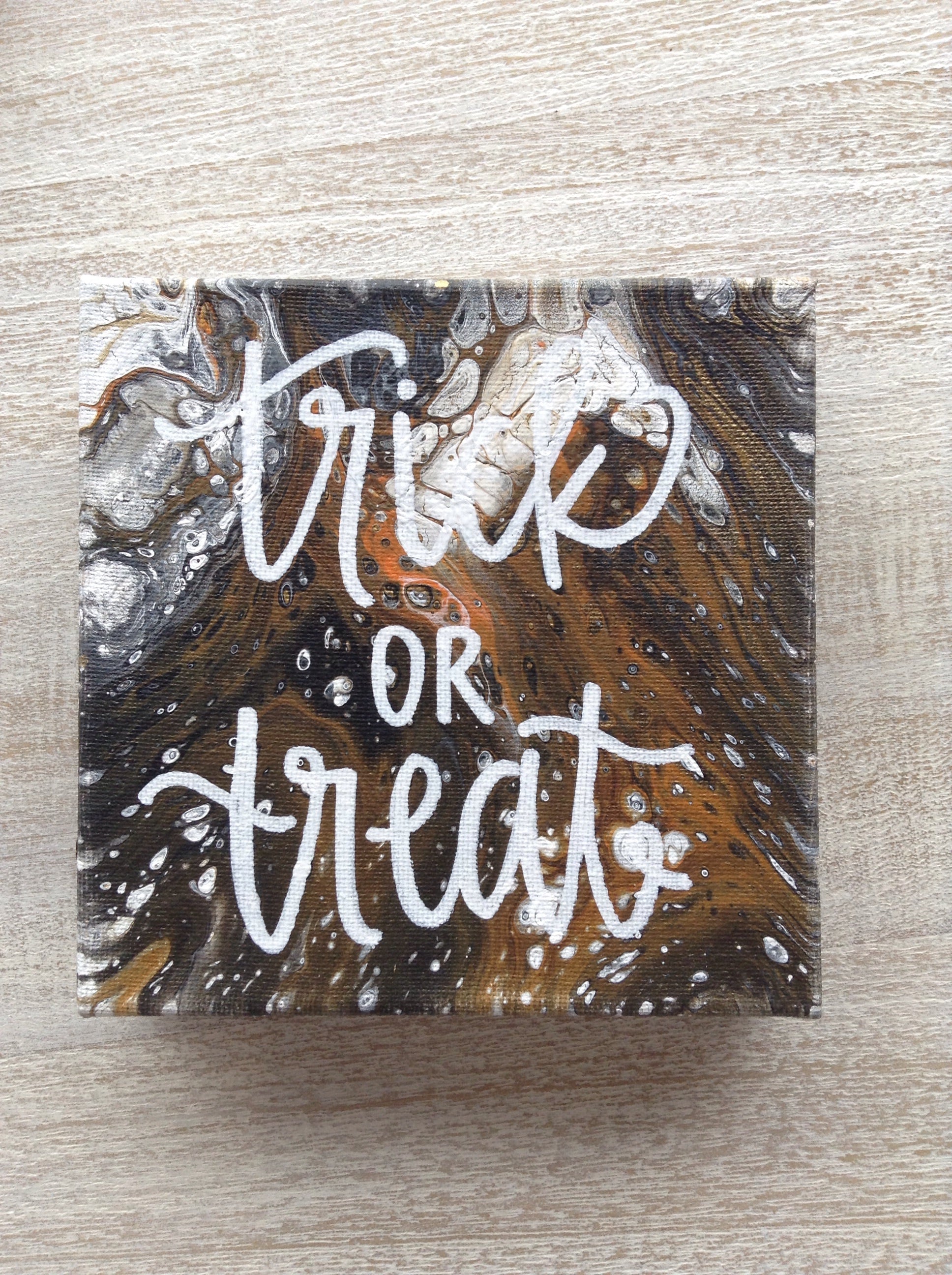 Trick or treat canvas