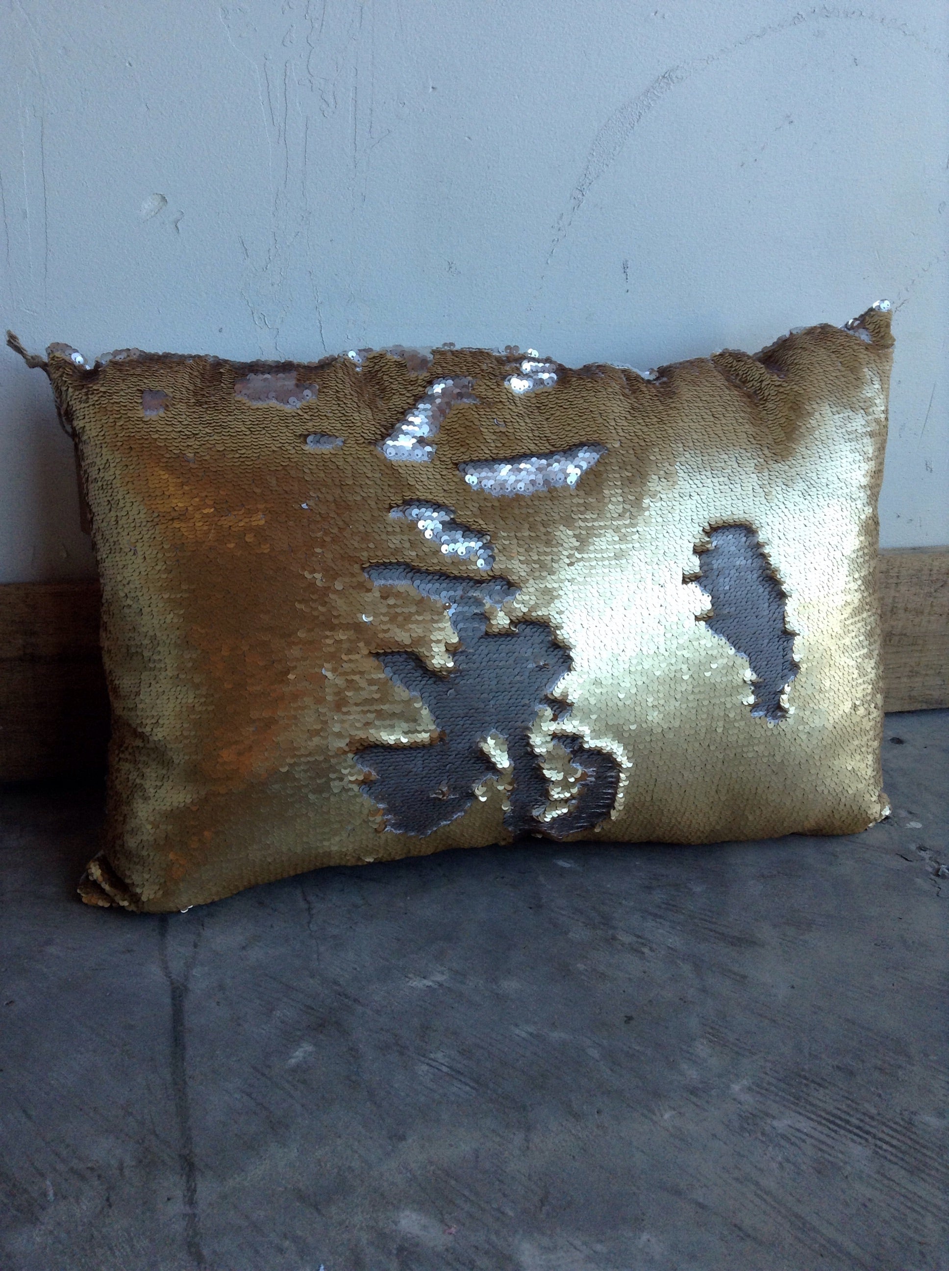 Oblong Sequin mermaid pillow
