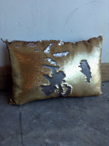 Oblong Sequin mermaid pillow