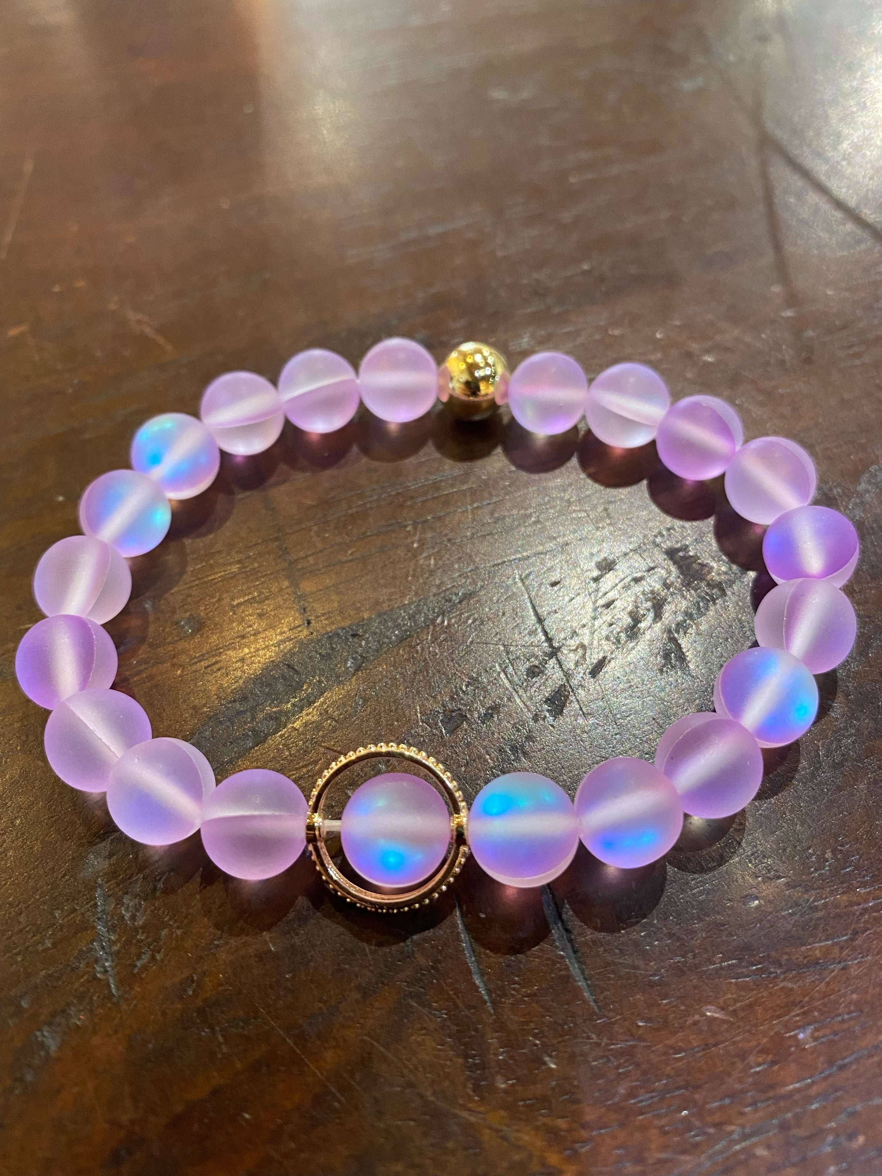 Lavender Ball Bracelet
