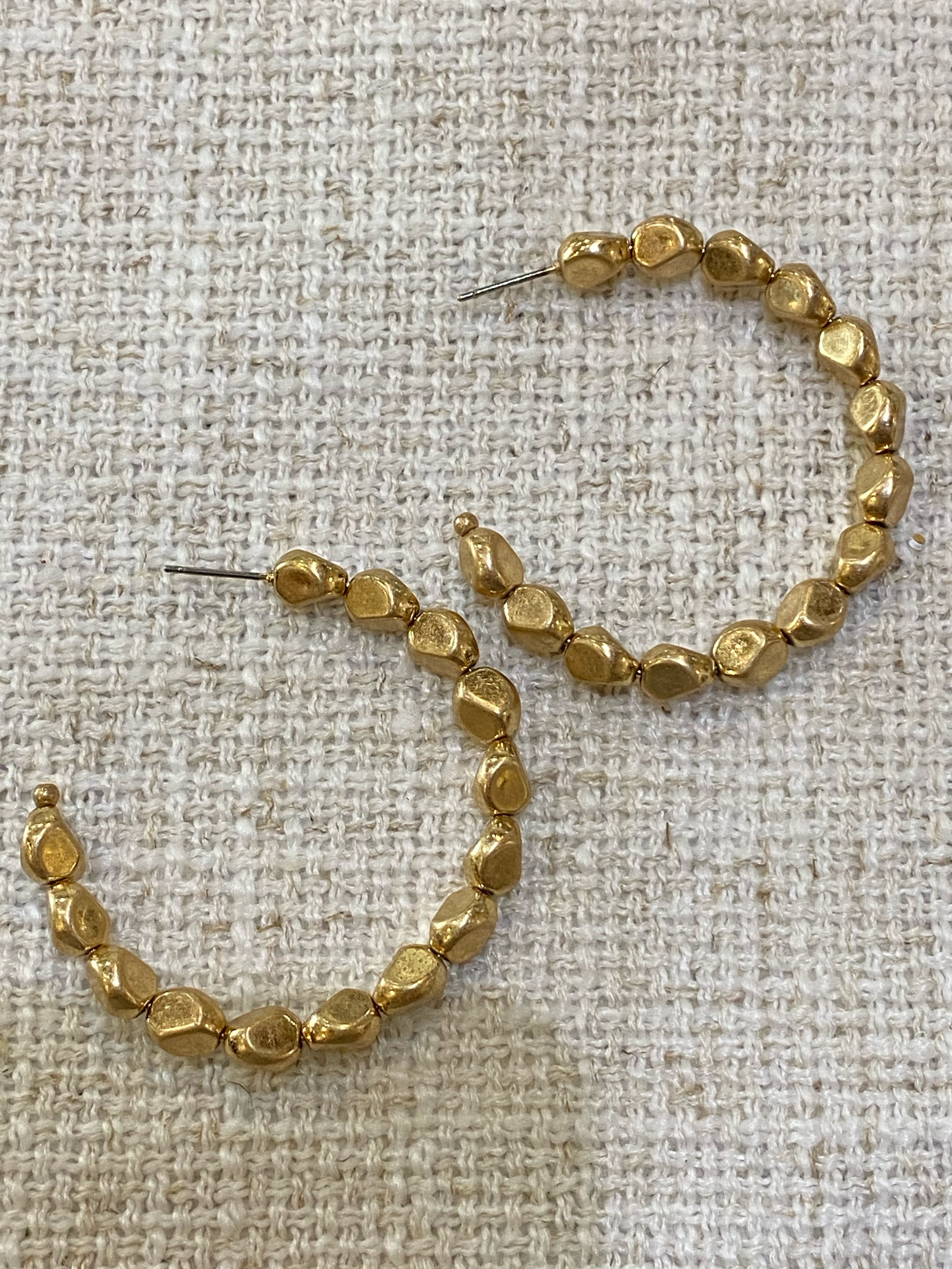 Metal Bead Hoops