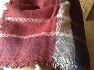 Burgundy Blanket Scarf