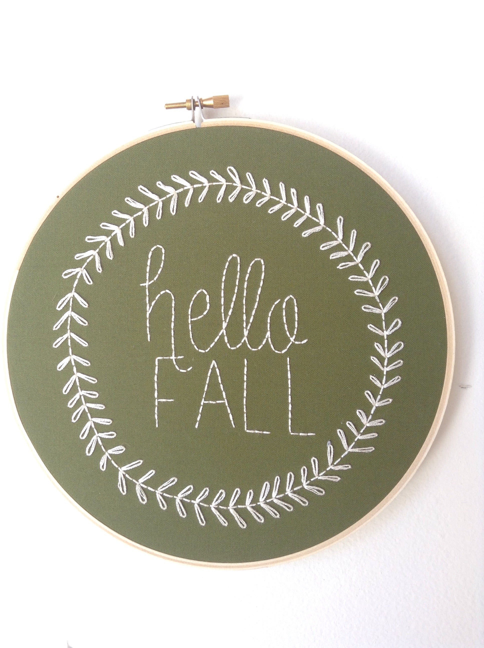 Hello Fall Hoop