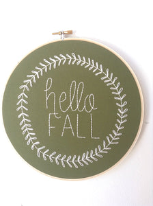 Hello Fall Hoop