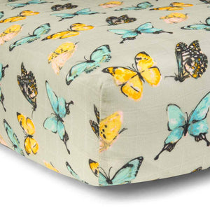 Milkbarn Butterfly Crib Sheet