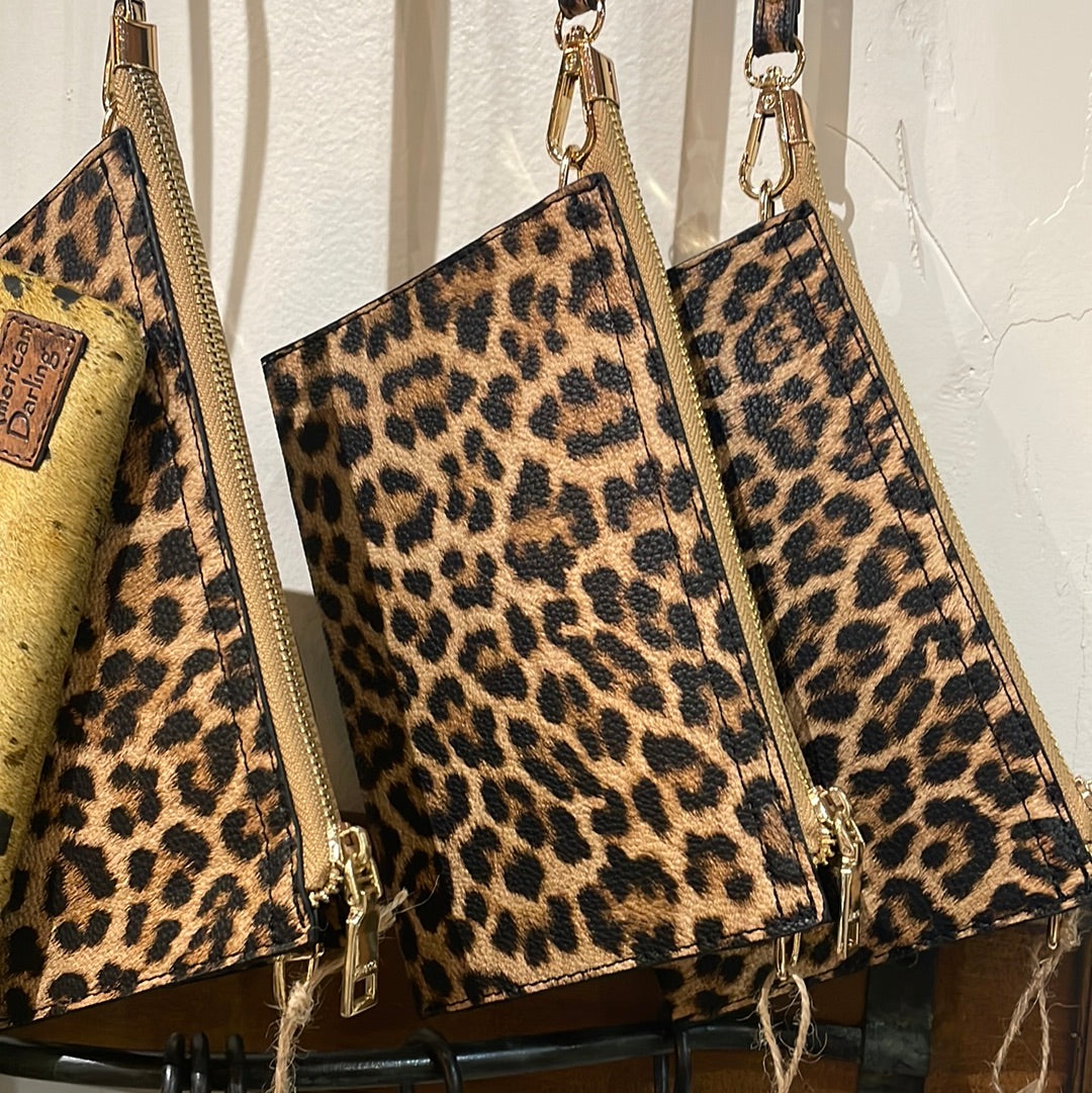 Clutch-Leopard Mustard