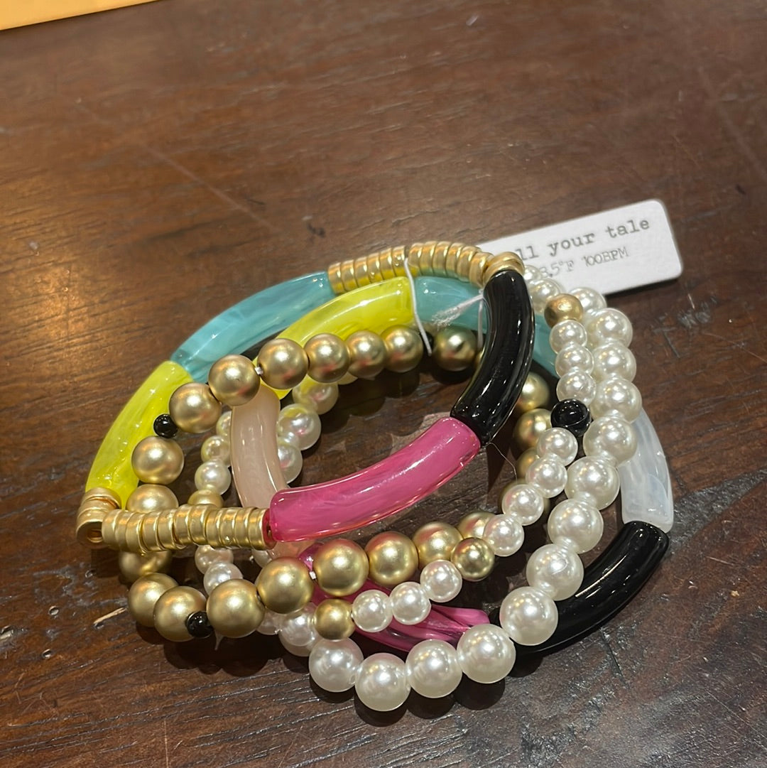 Multi Bead and Bar Bracelet (5)
