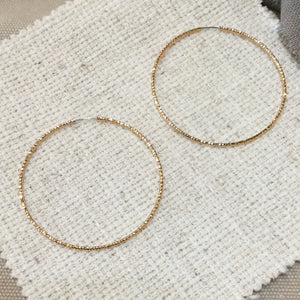 Tired Gold Hoops