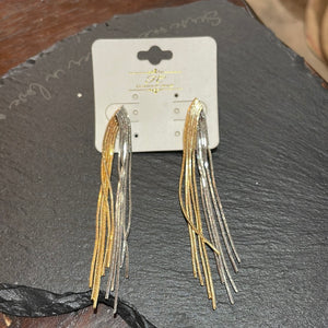 Metal Tassel Earrings