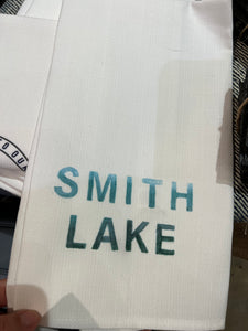 Smith Lake Blue Tones Tea Towel