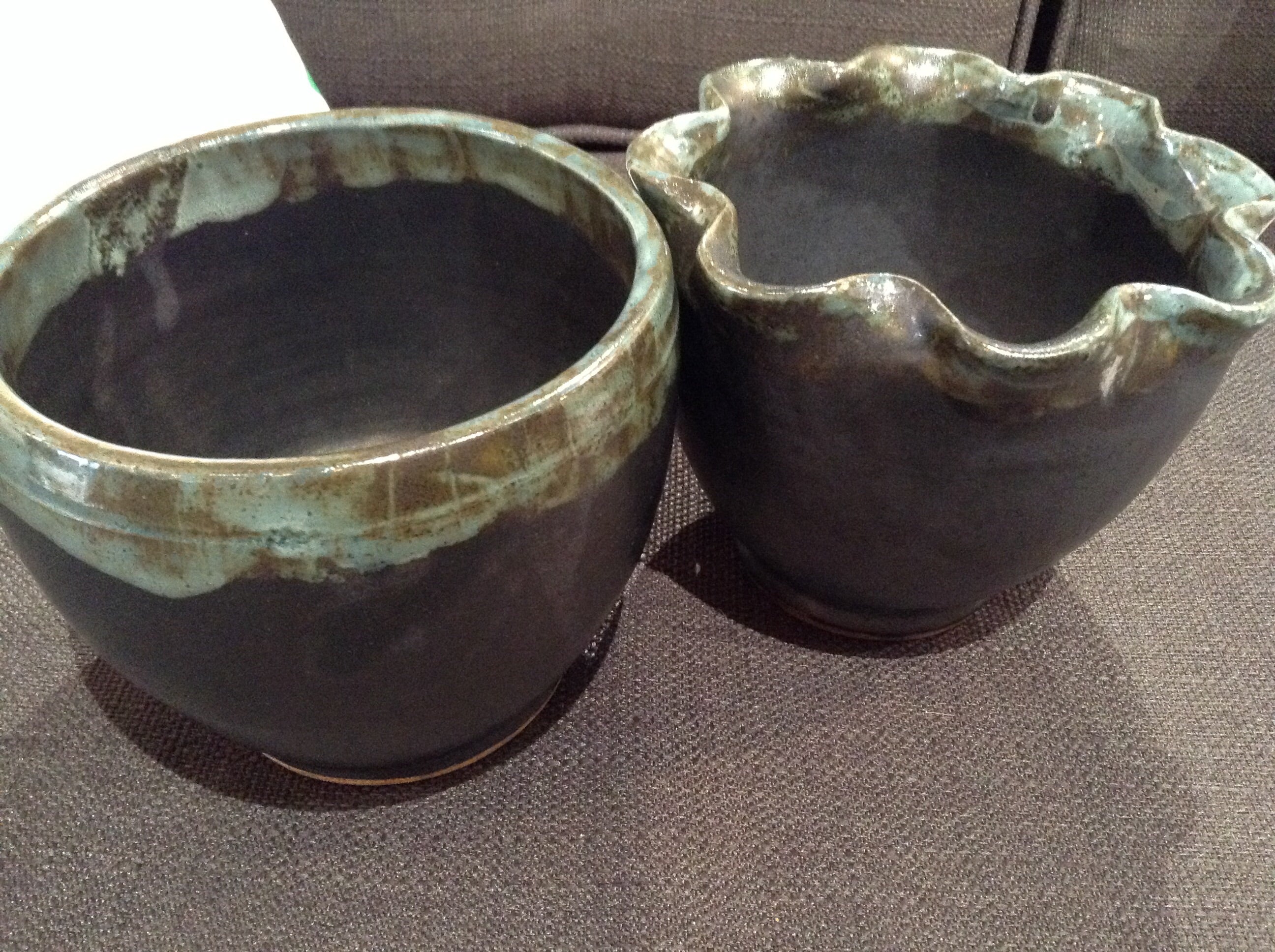 Navy vase