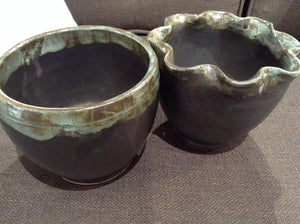 Navy vase