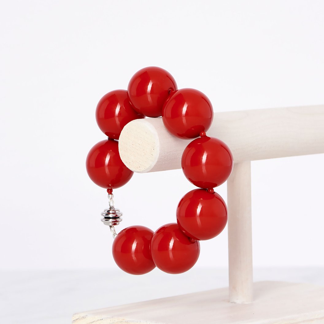 Hot Girls Pearls Bracelet-Red