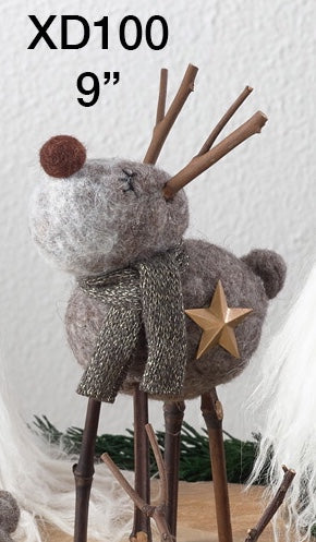 Handmade Deer 9in