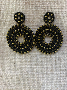Black/Gold Seed Bead