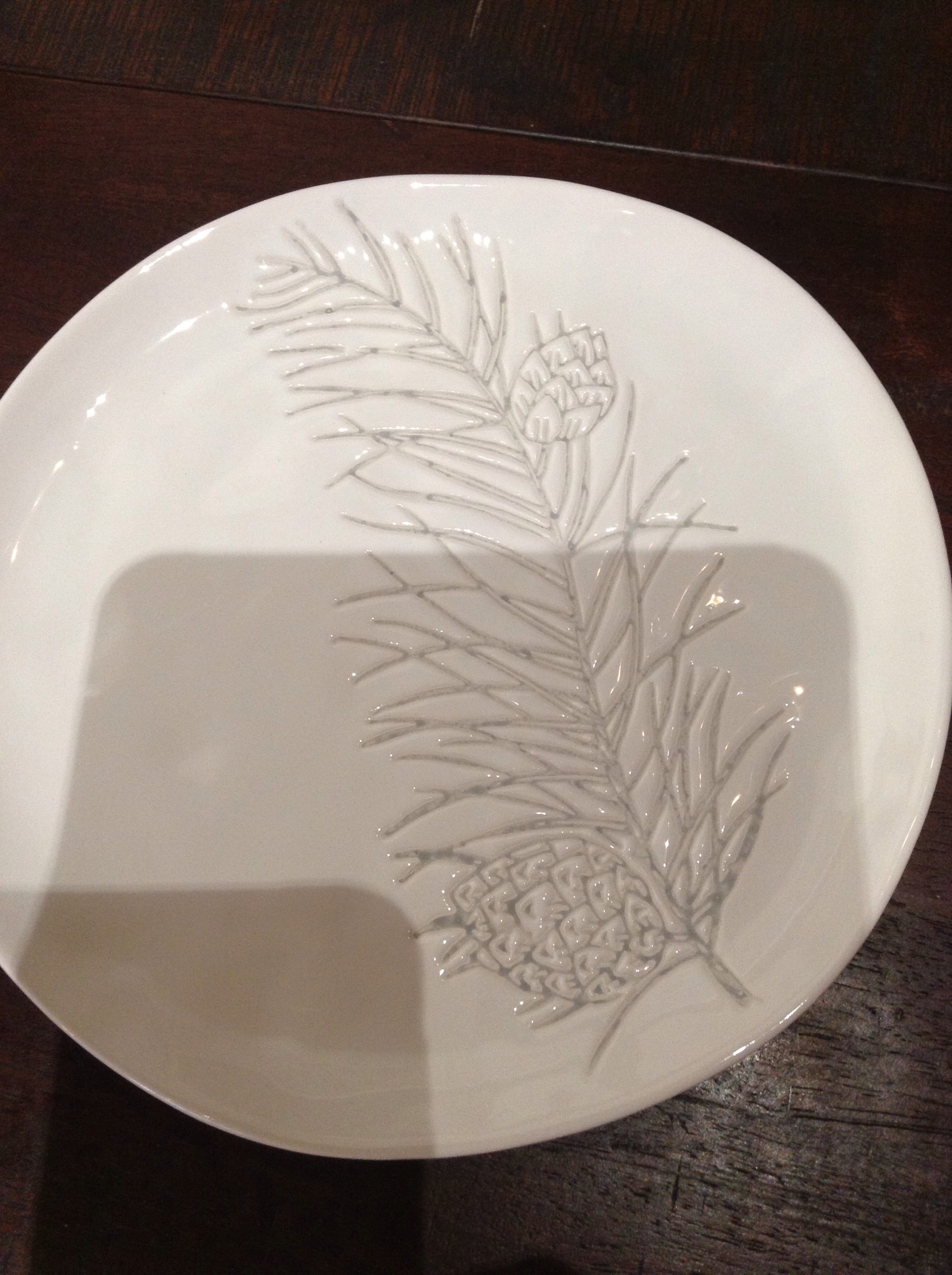 Embossed Branch Plate