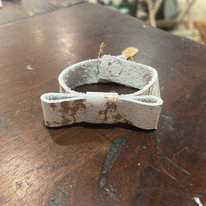 Leather Bow Bracelet