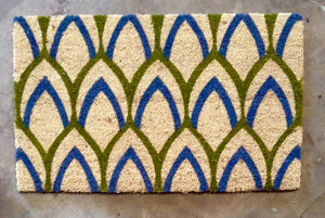Geometric door mat