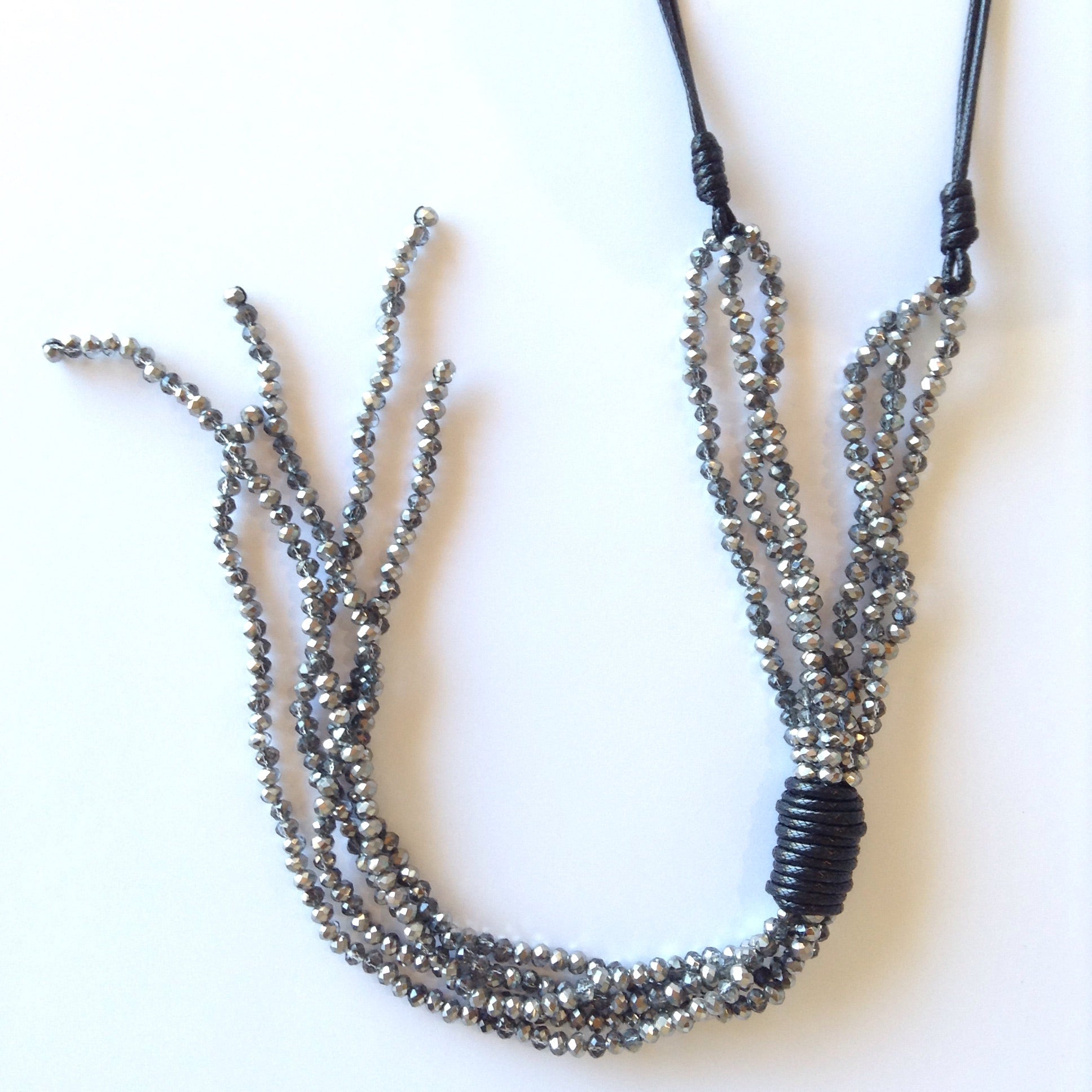 Beaded tassel necklace