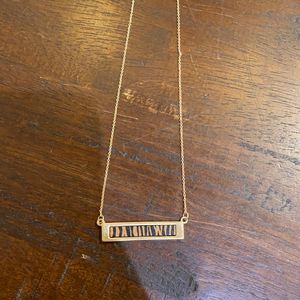 Tiger Bar Necklace