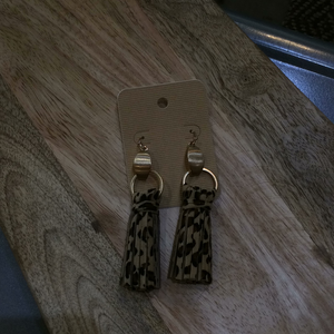 Leather Tassel Earring