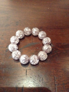 Grey crackle bracelet