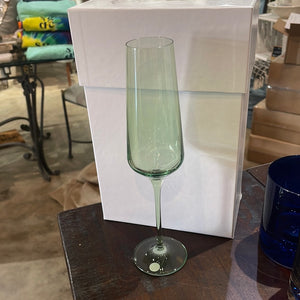Estelle Champagne Flute Green Single