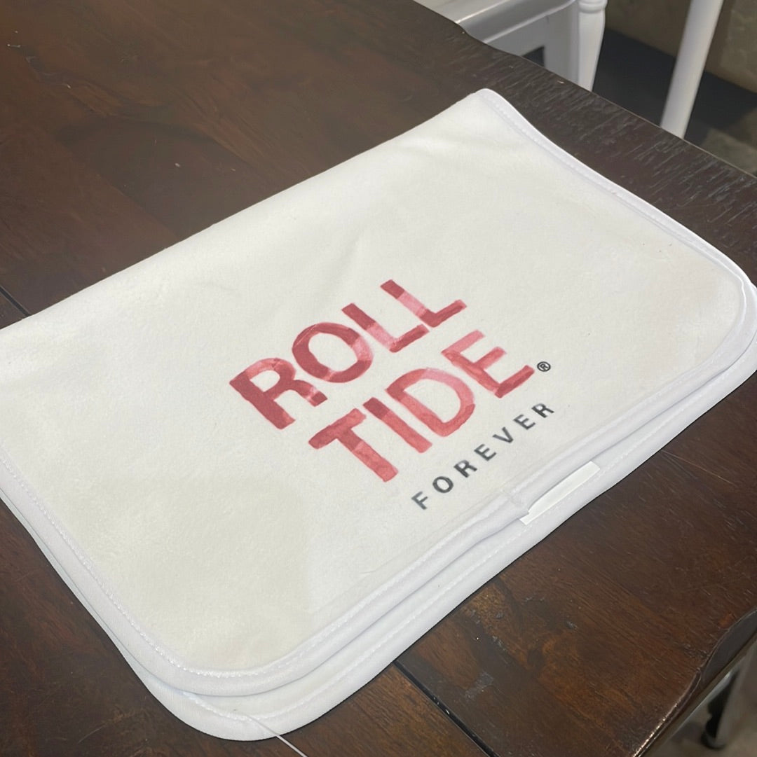 Alabama Watercolor Burp Cloth