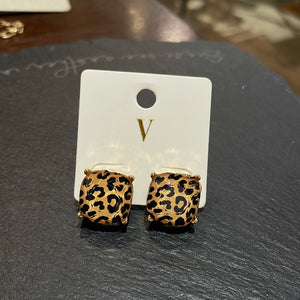 Cheetah Stud Earrings