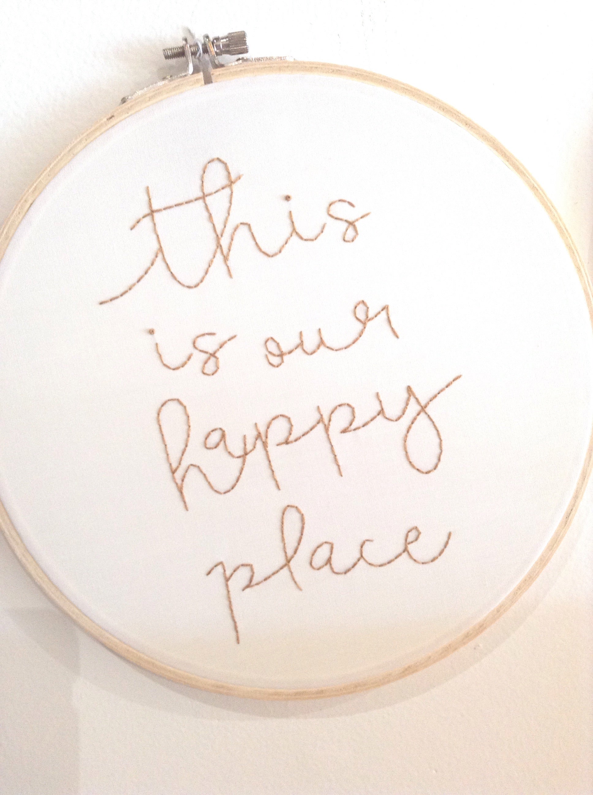 Happy place hoop