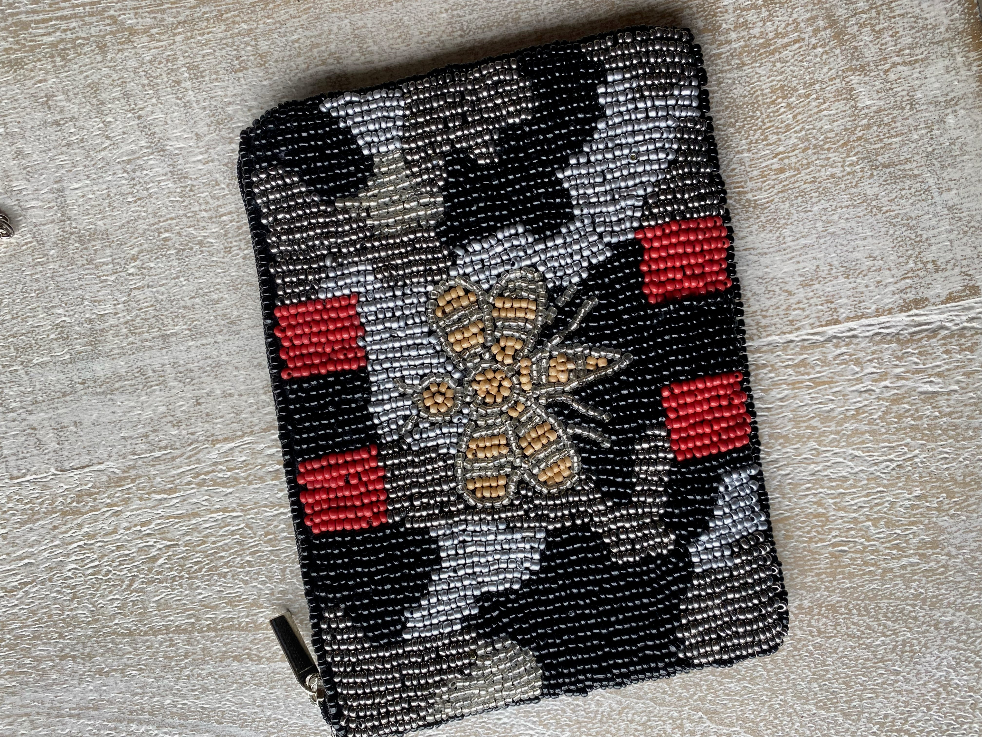 Color Block BeeBeads Coin Pouch