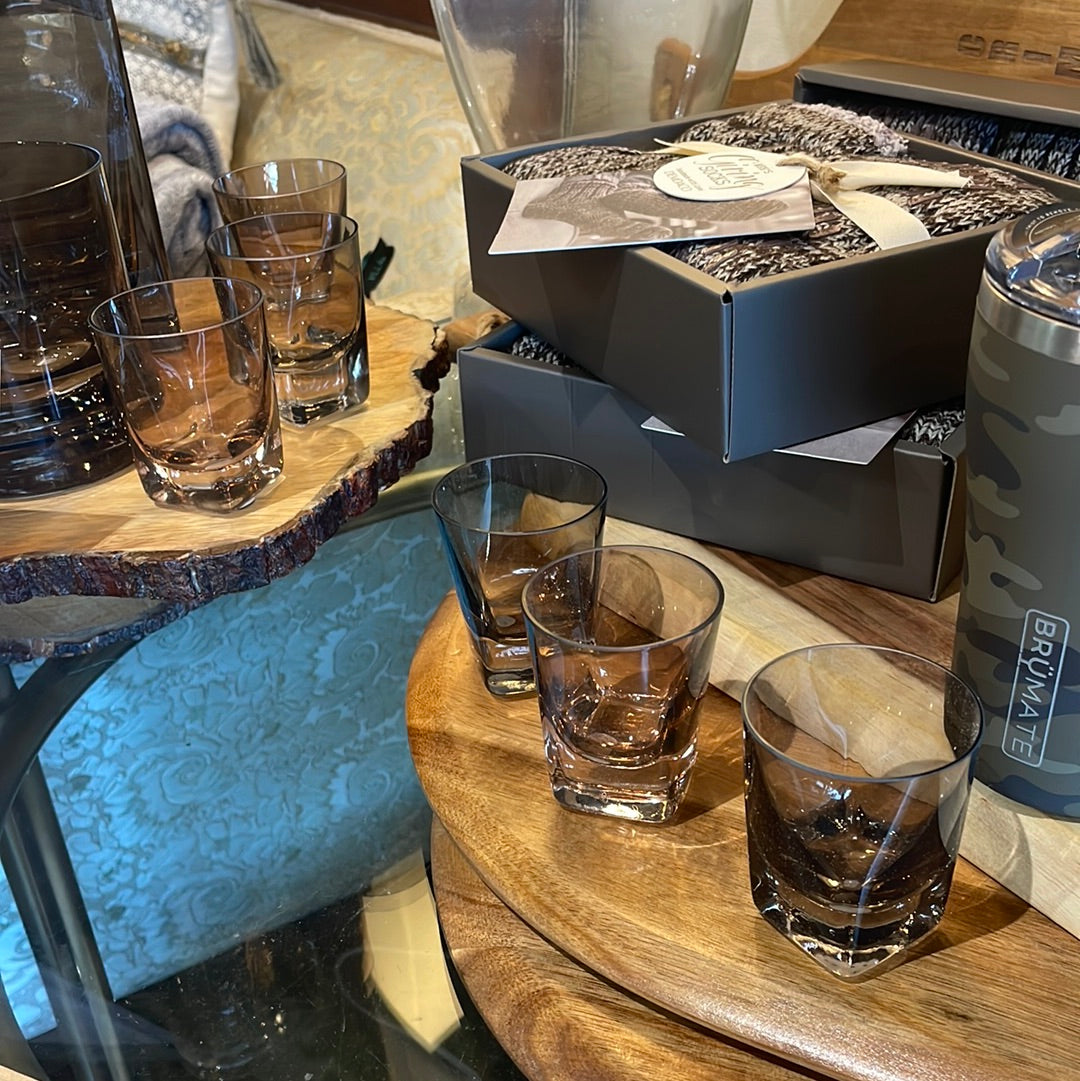 Estelle Shot Glasses Mixed Smoke Set of 6