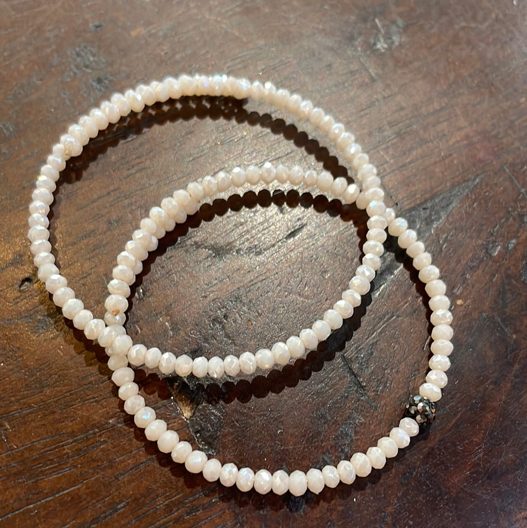 Fine Ball and Bead Bracelet (sets of 2)