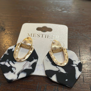 Octagon Door Knocker Earrings