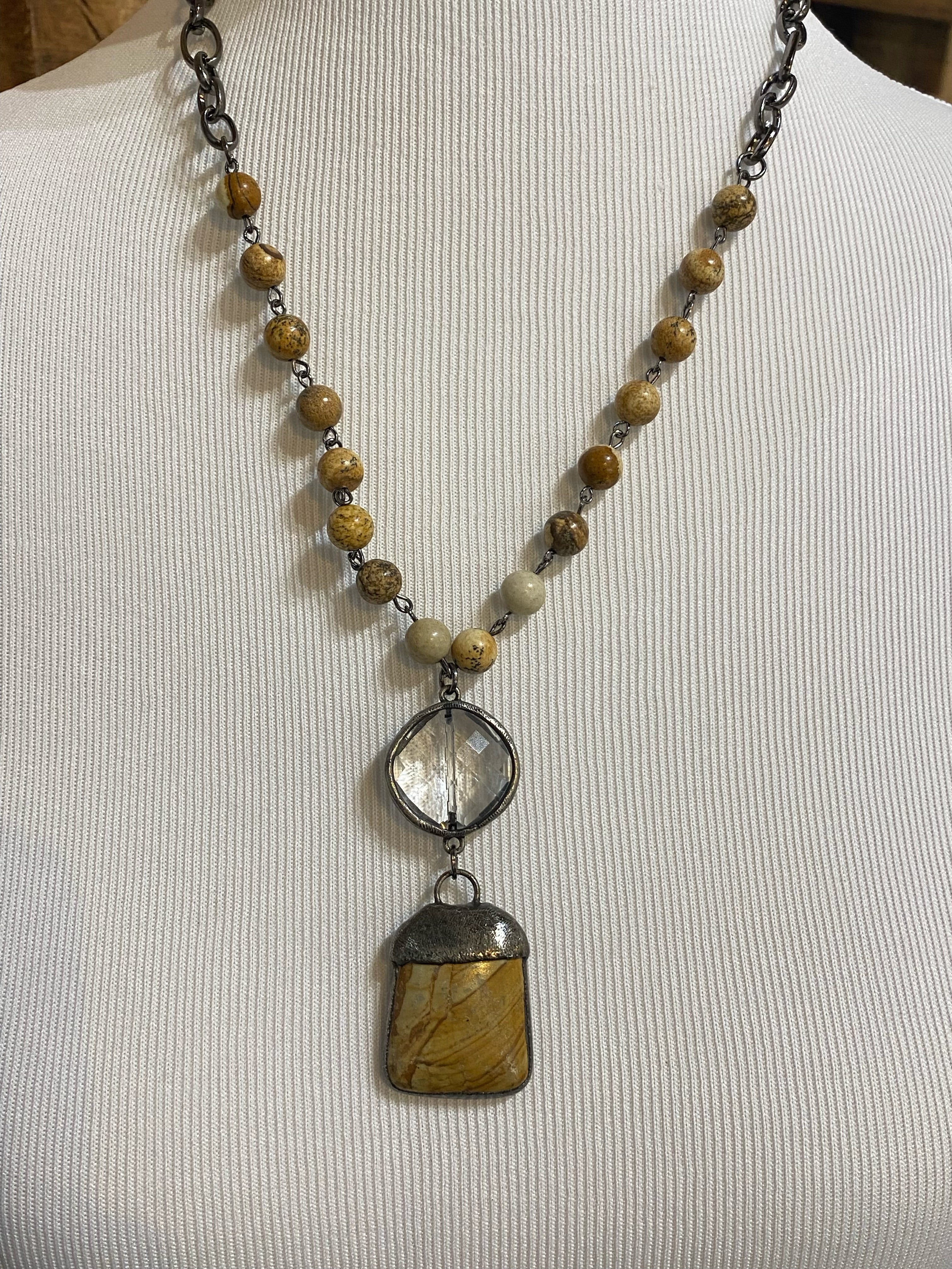Stone Nugget Necklace
