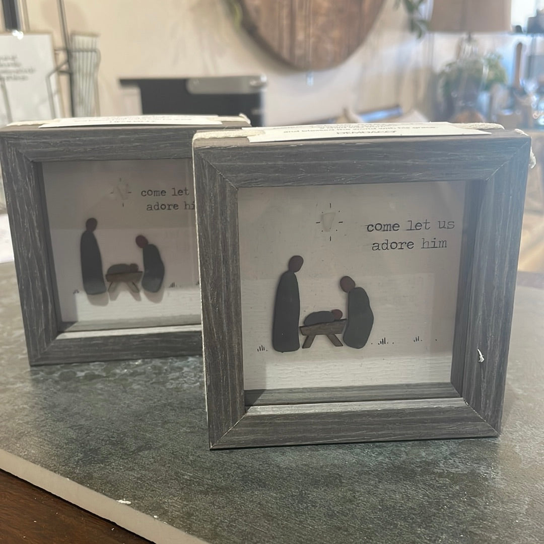 Come Let Us Adore Him Shadow Box