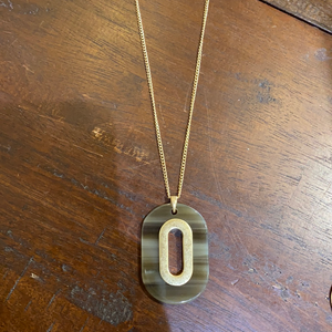 Oval Long Necklace