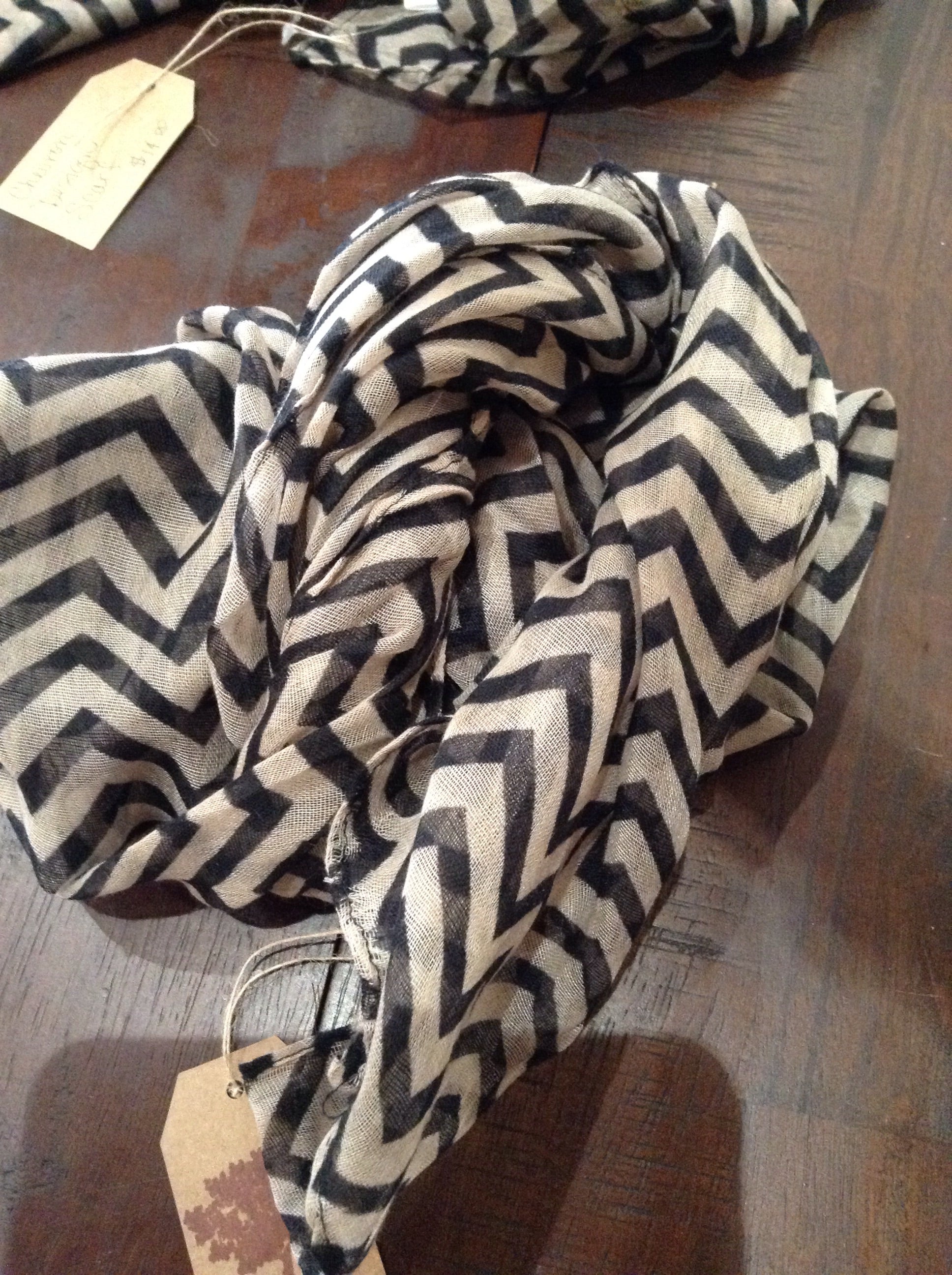 Chevron design scarf