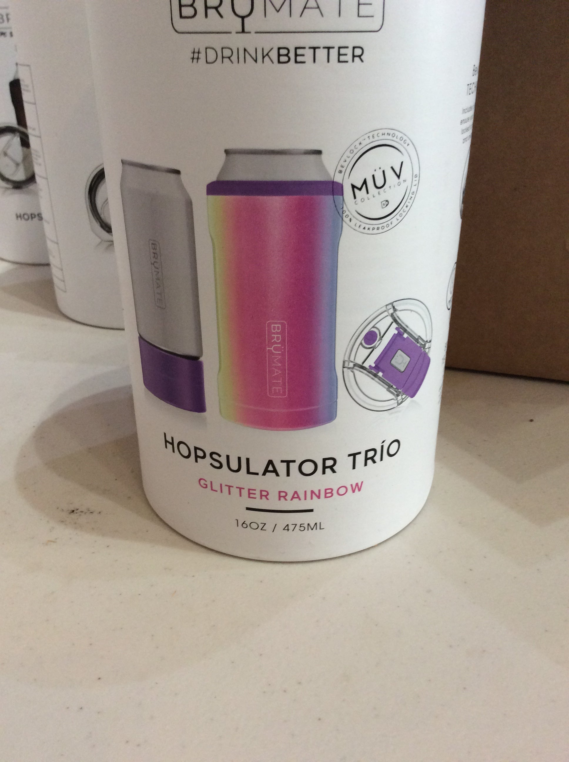 BRÜMATE Hopsulator Trio Glitter Rainbow
