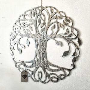 Tree metal sign