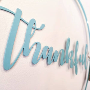 Thankful Metal Sign